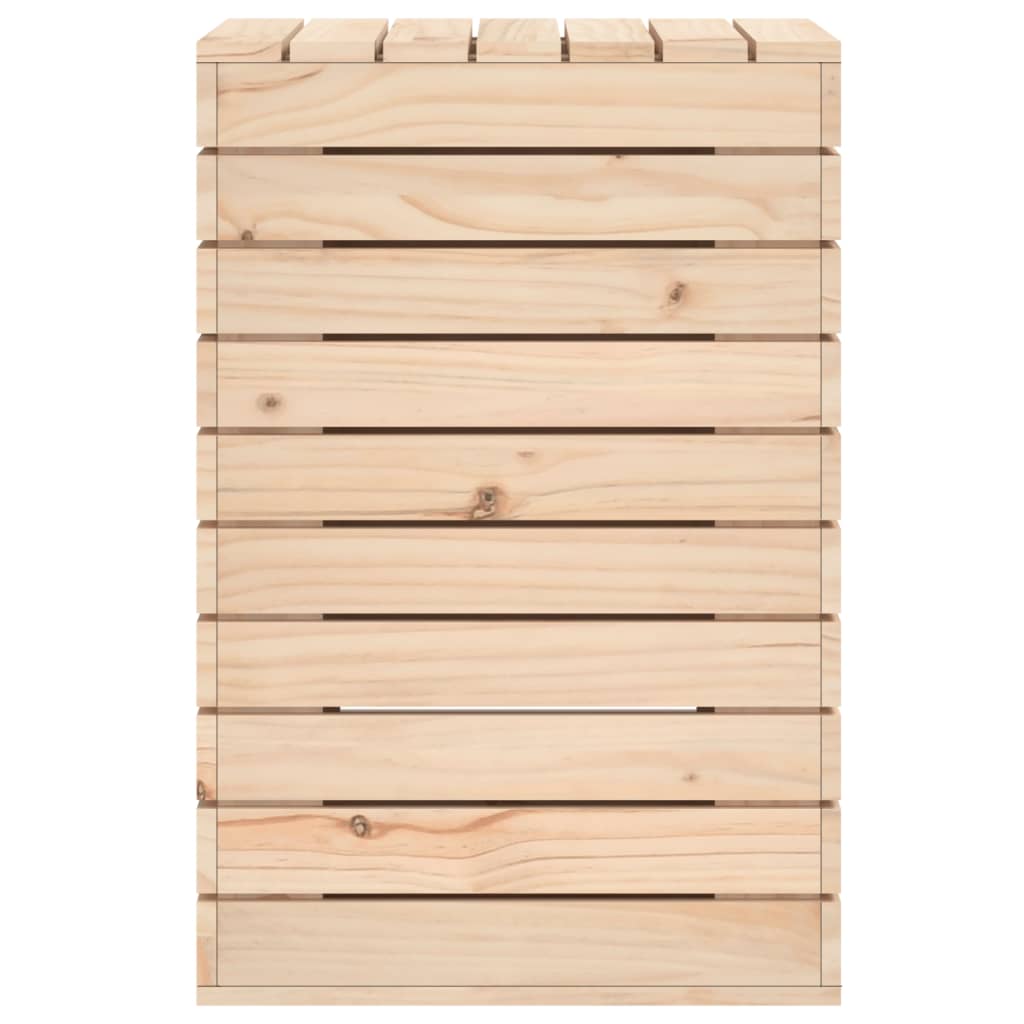 vidaXL Kosz na pranie, 44x44x66 cm, lite drewno sosnowe