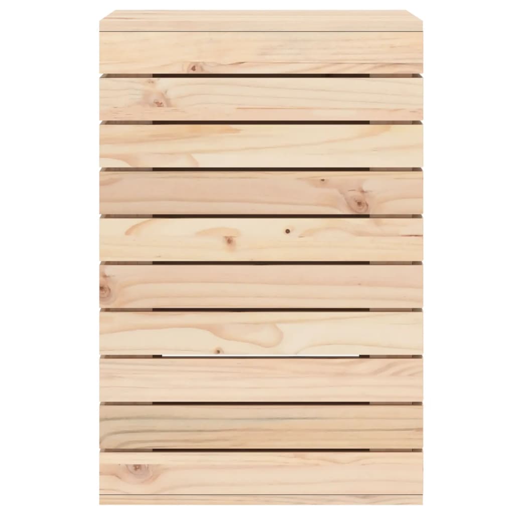 vidaXL Kosz na pranie, 44x44x66 cm, lite drewno sosnowe