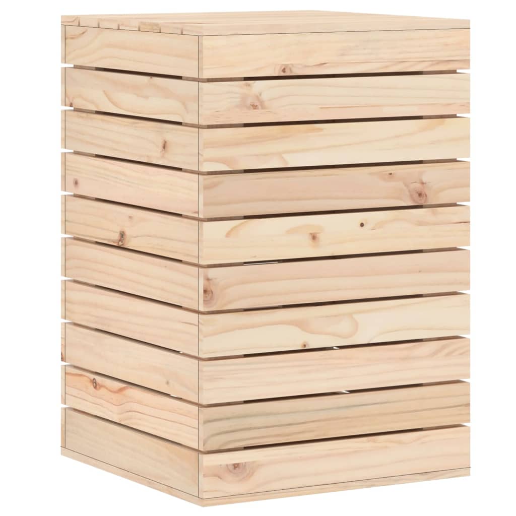 vidaXL Kosz na pranie, 44x44x66 cm, lite drewno sosnowe