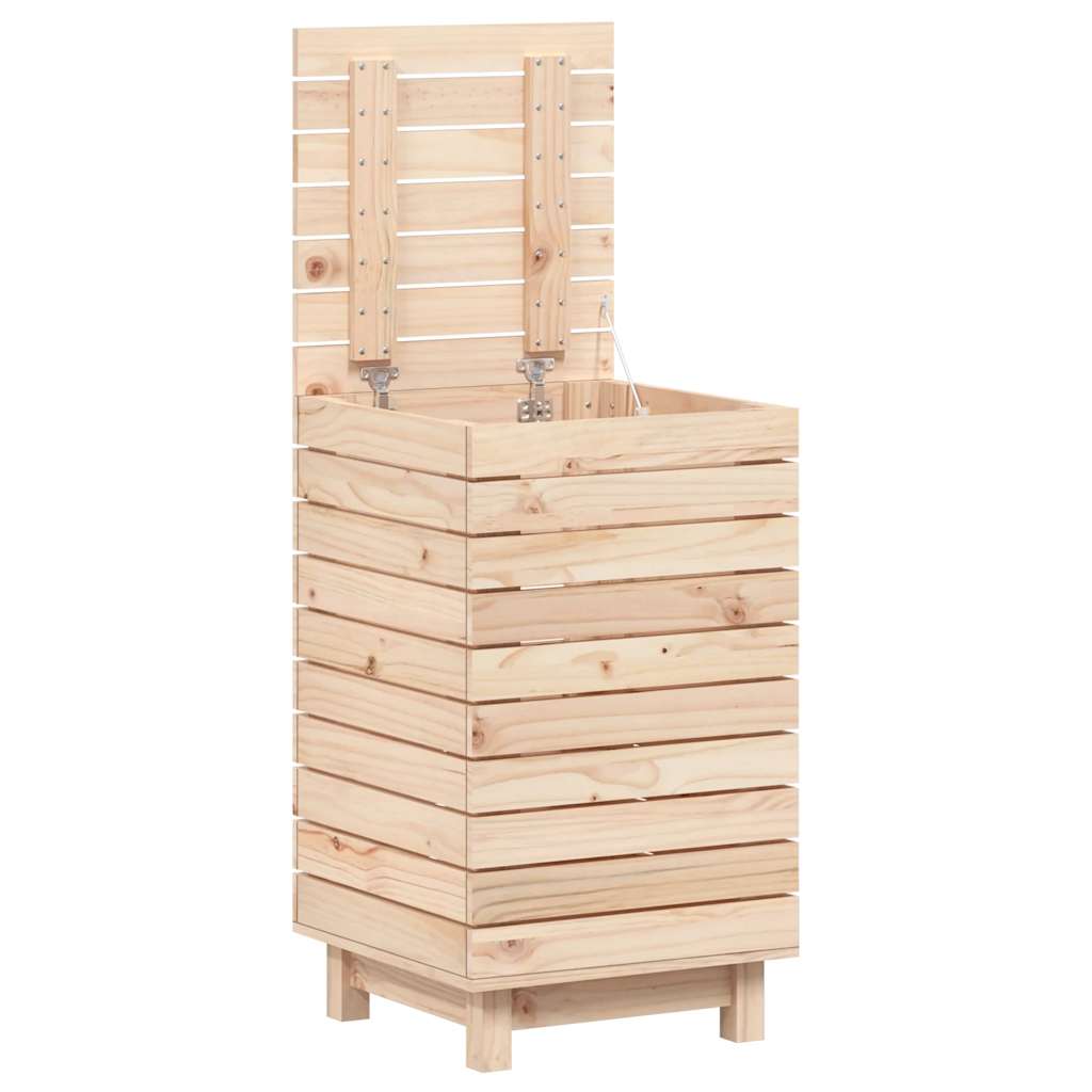 vidaXL Kosz na pranie, 44x44x76 cm, lite drewno sosnowe