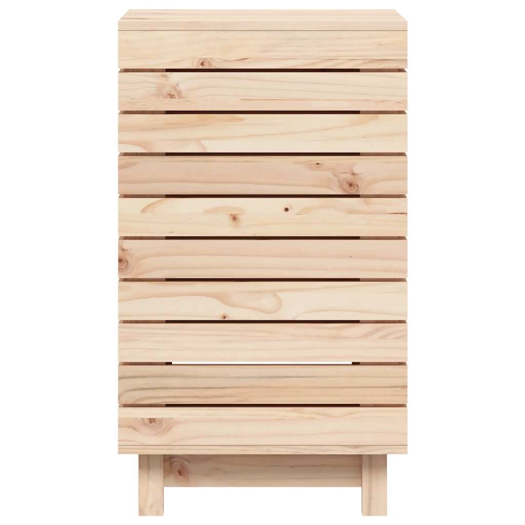 vidaXL Kosz na pranie, 44x44x76 cm, lite drewno sosnowe