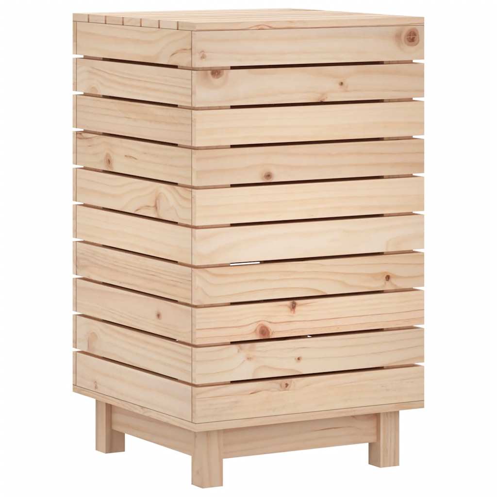 vidaXL Kosz na pranie, 44x44x76 cm, lite drewno sosnowe