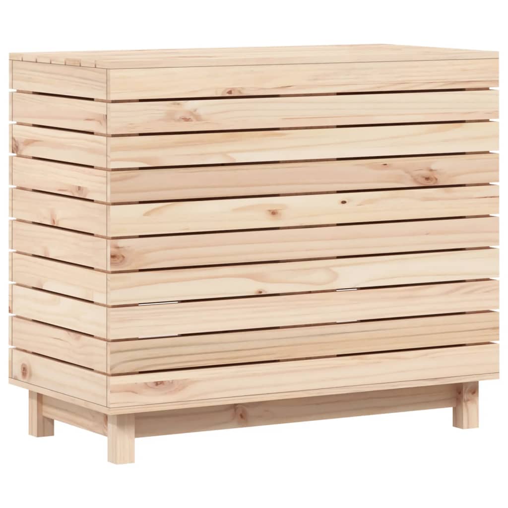 vidaXL Kosz na pranie, 88,5x44x76 cm, lite drewno sosnowe