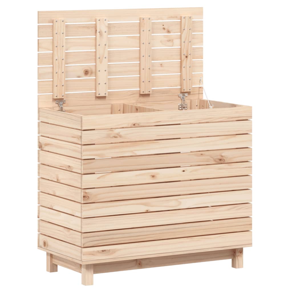 vidaXL Kosz na pranie, 88,5x44x76 cm, lite drewno sosnowe