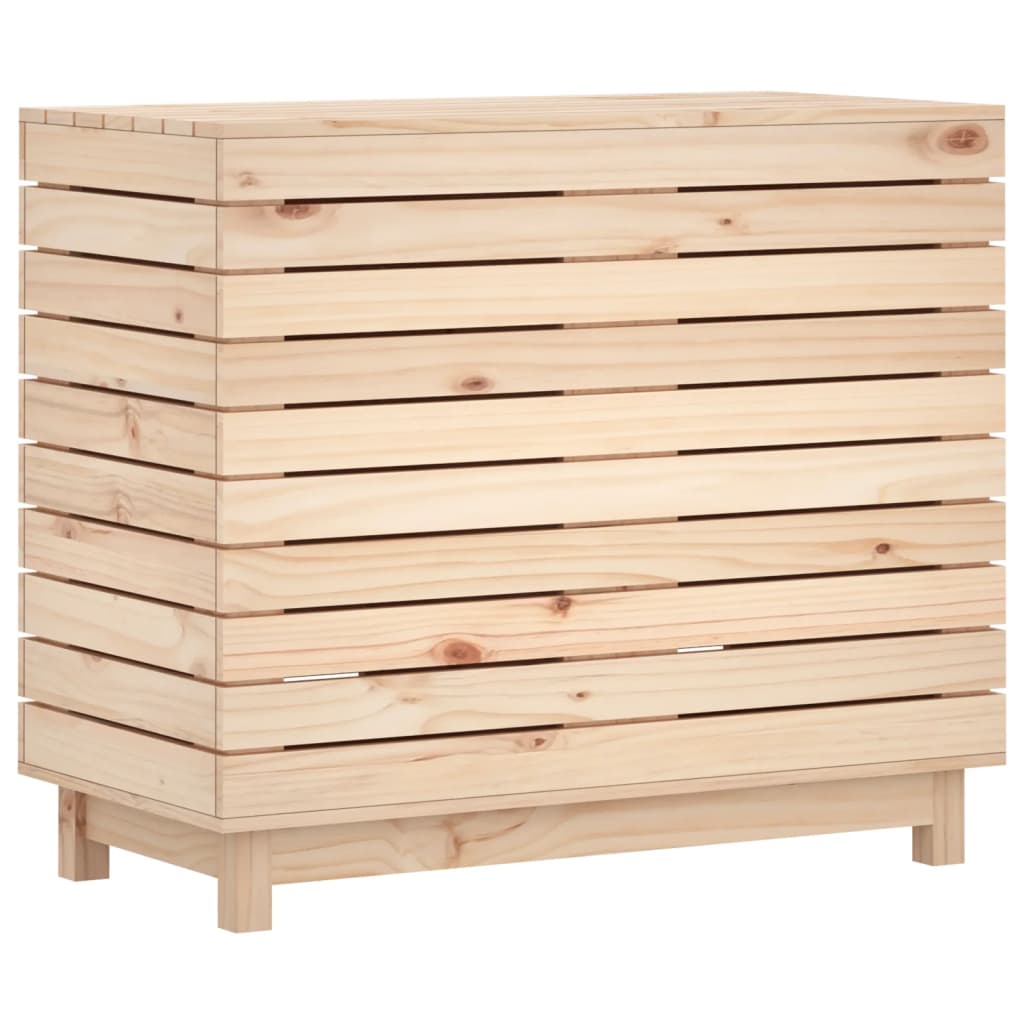 vidaXL Kosz na pranie, 88,5x44x76 cm, lite drewno sosnowe