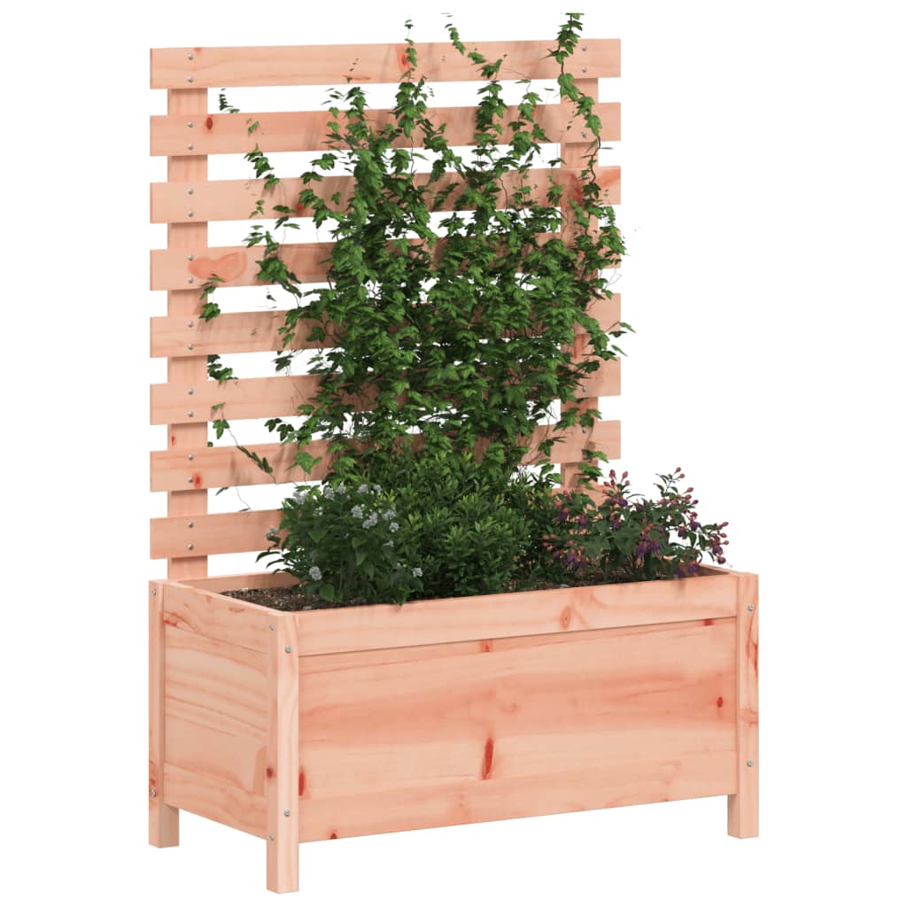 vidaXL Donica ogrodowa z trejażem, 79x39,5x114 cm, drewno daglezjowe