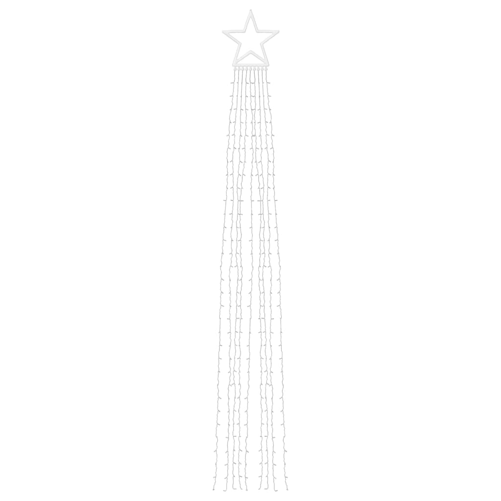 vidaXL Lampki choinkowe, 320 LED, ciepłe białe światło, 375 cm