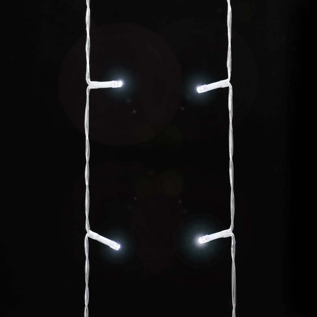 vidaXL Lampki choinkowe, 320 LED, zimne białe światło, 375 cm