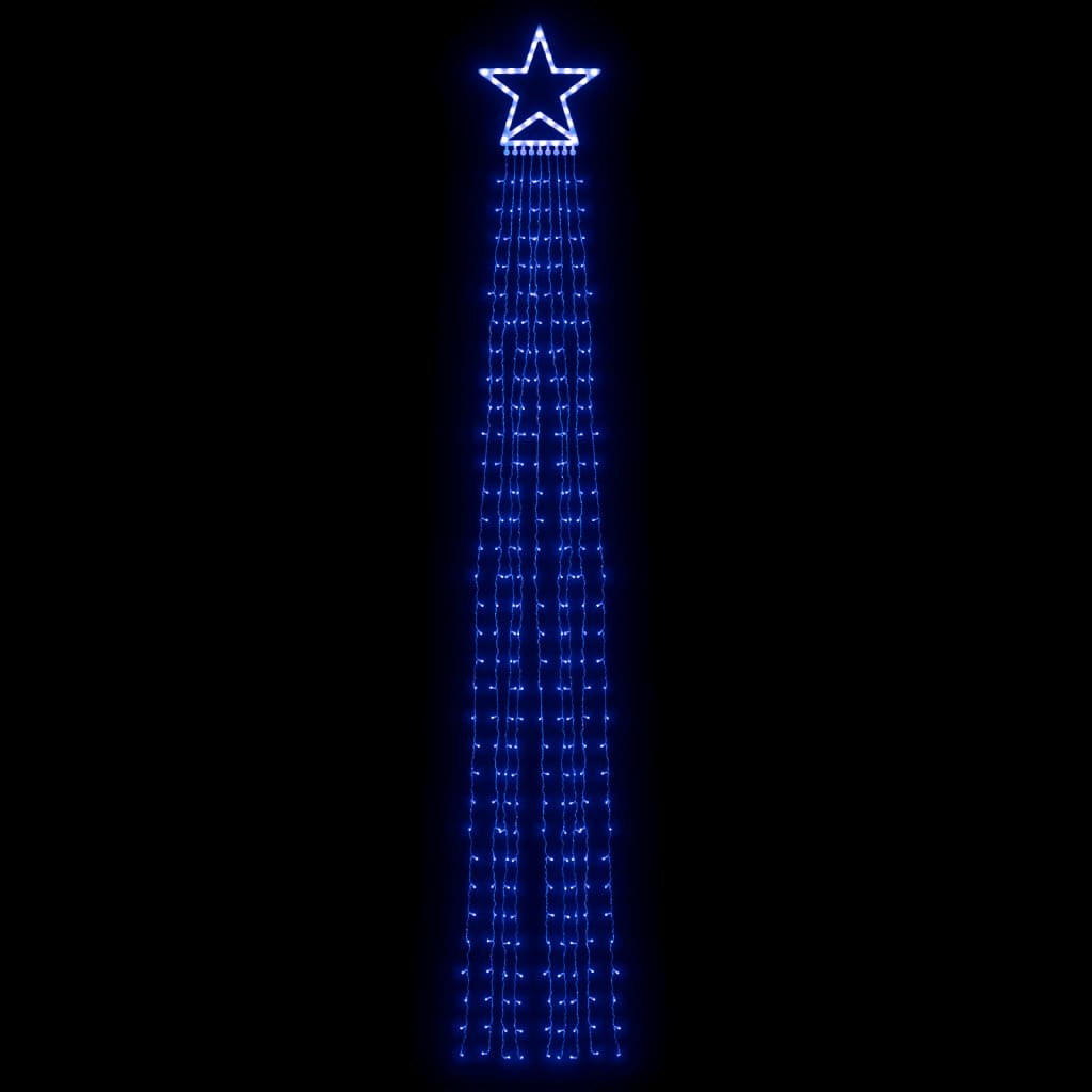 vidaXL Lampki choinkowe, 320 LED, niebieskie, 375 cm