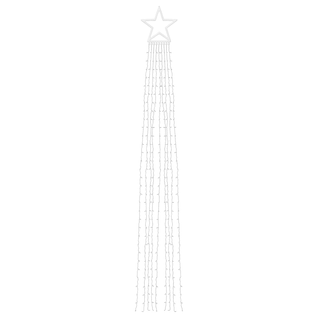 vidaXL Lampki choinkowe, 320 LED, niebieskie, 375 cm