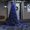 vidaXL Lampki choinkowe, 320 LED, niebieskie, 375 cm