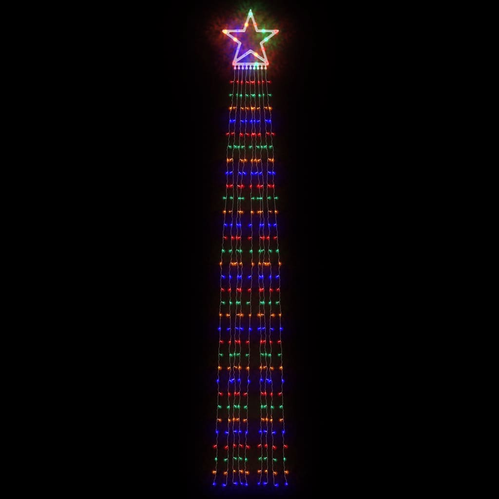 vidaXL Lampki choinkowe, 320 LED, kolorowe, 375 cm