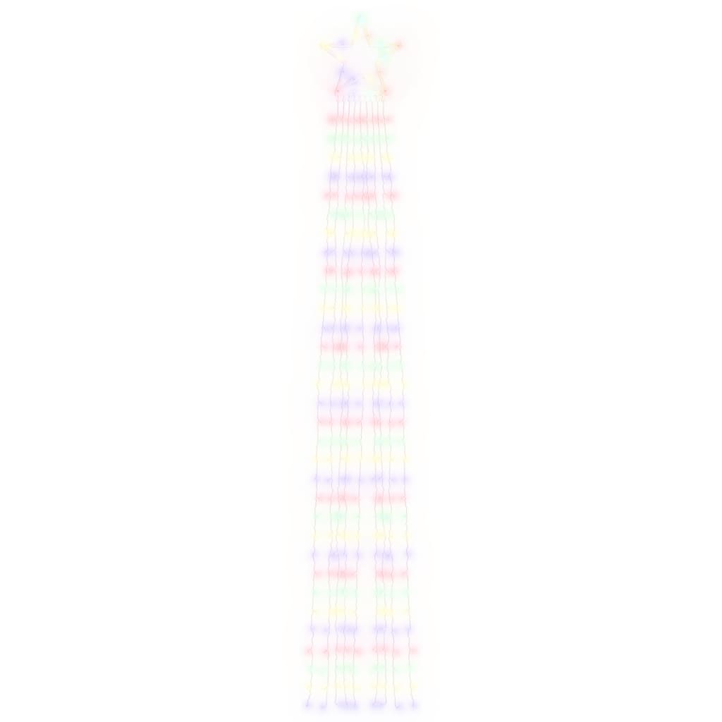 vidaXL Lampki choinkowe, 320 LED, kolorowe, 375 cm