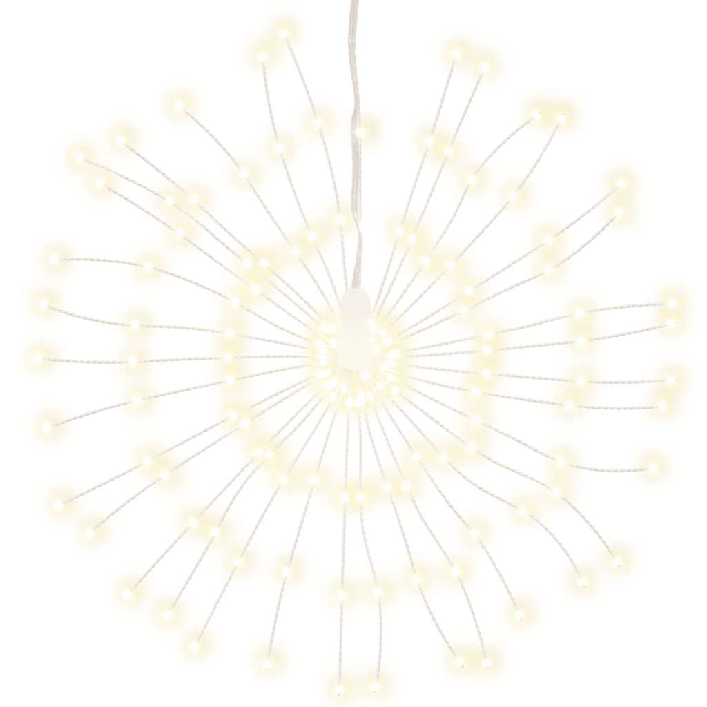 vidaXL Ozdoba świąteczna ze 140 lampkami LED, ciepła biel, 17 cm