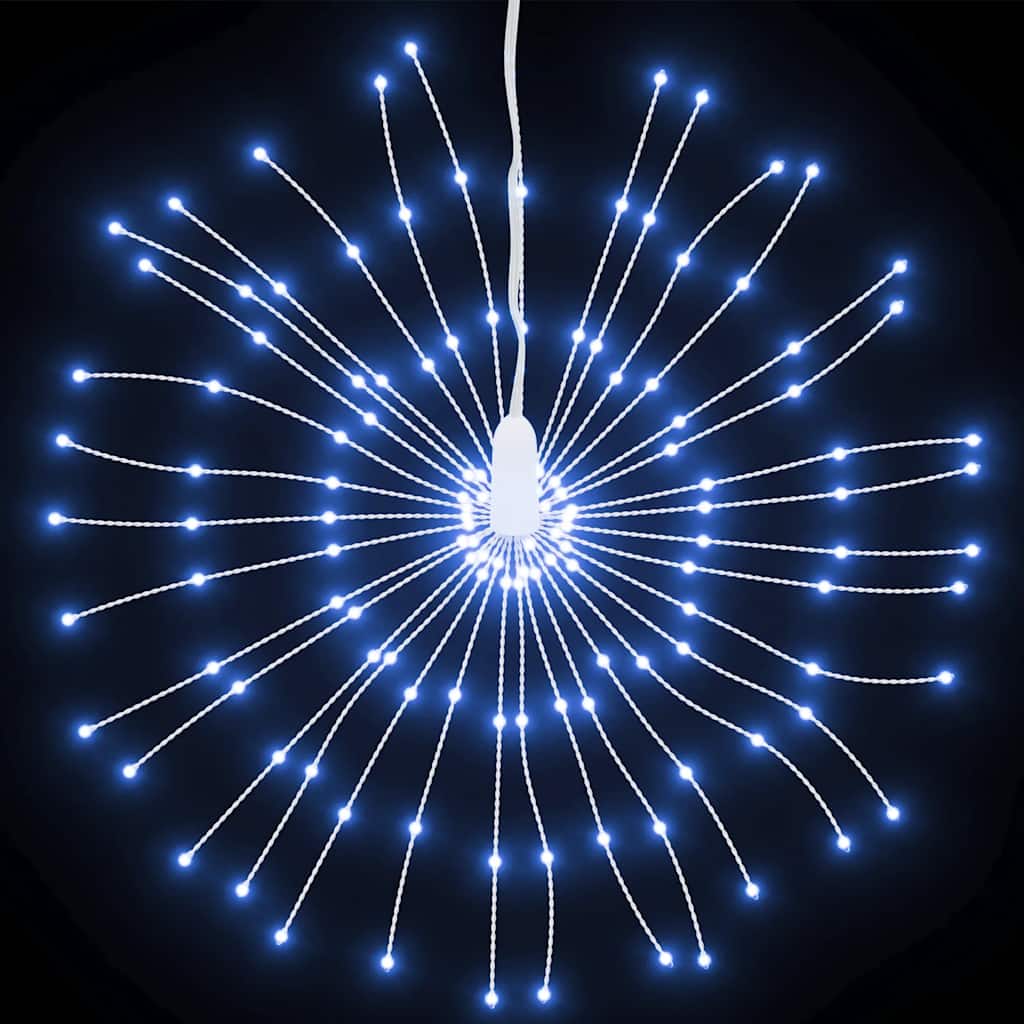 vidaXL Ozdoba świąteczna ze 140 lampkami LED, zimna biel, 17 cm