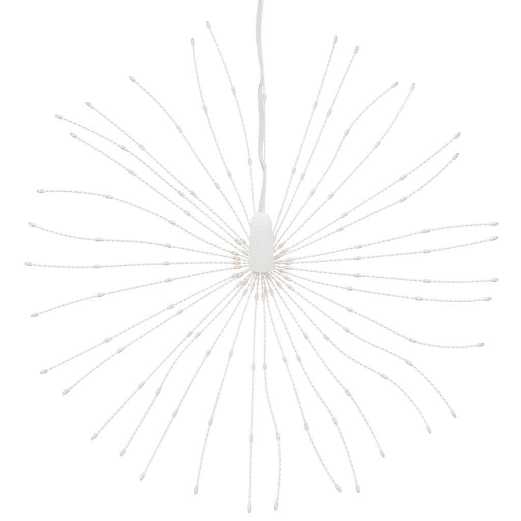 vidaXL Ozdoba świąteczna ze 140 lampkami LED, zimna biel, 17 cm