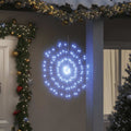 vidaXL Ozdoby świąteczne ze 140 lampkami LED, 4 szt, zimna biel, 17 cm