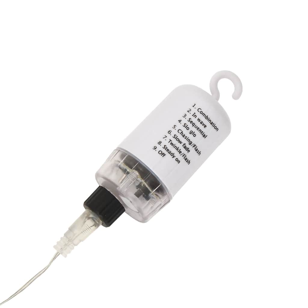 vidaXL Ozdoba świąteczna ze 140 lampkami LED, kolorowa, 17 cm