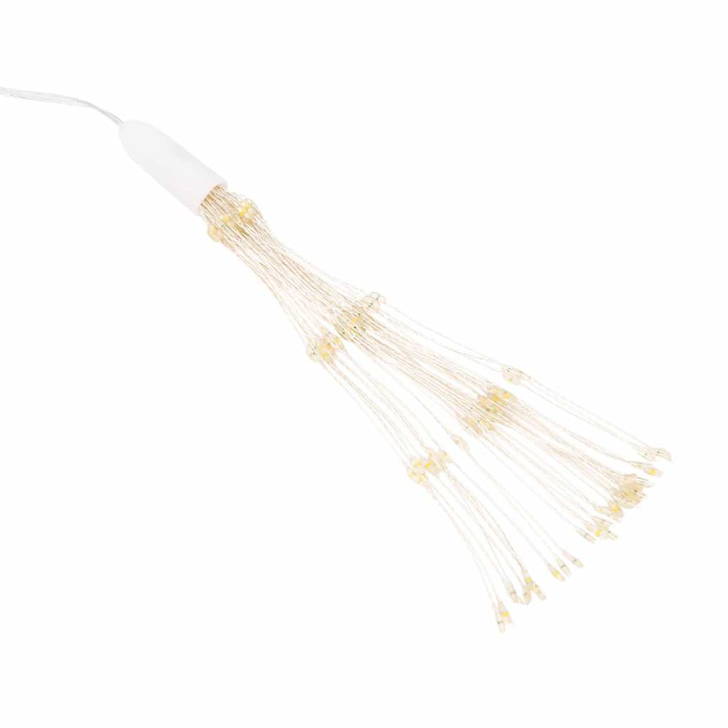 vidaXL Ozdoby świąteczne ze 140 lampkami LED, 4 szt., kolorowe, 17 cm