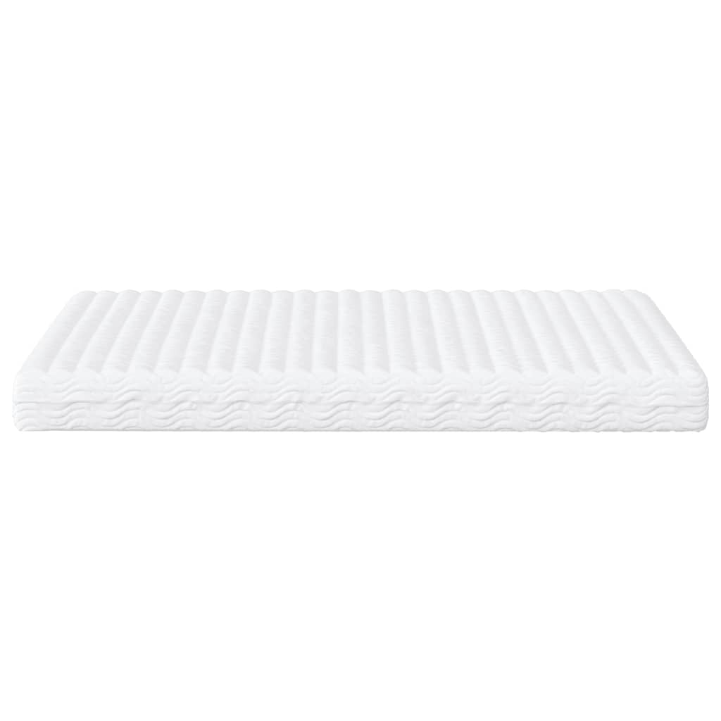 vidaXL Materac piankowy, biały, 160x200 cm, twardość H2/H3
