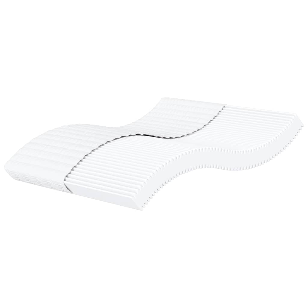 vidaXL Materac piankowy, biały, 180x200 cm, twardość H2/H3