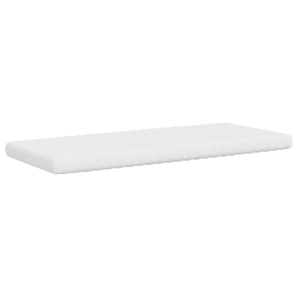 vidaXL Materac piankowy, biały, 90x190 cm, 7-strefowy, twardość 20 ILD