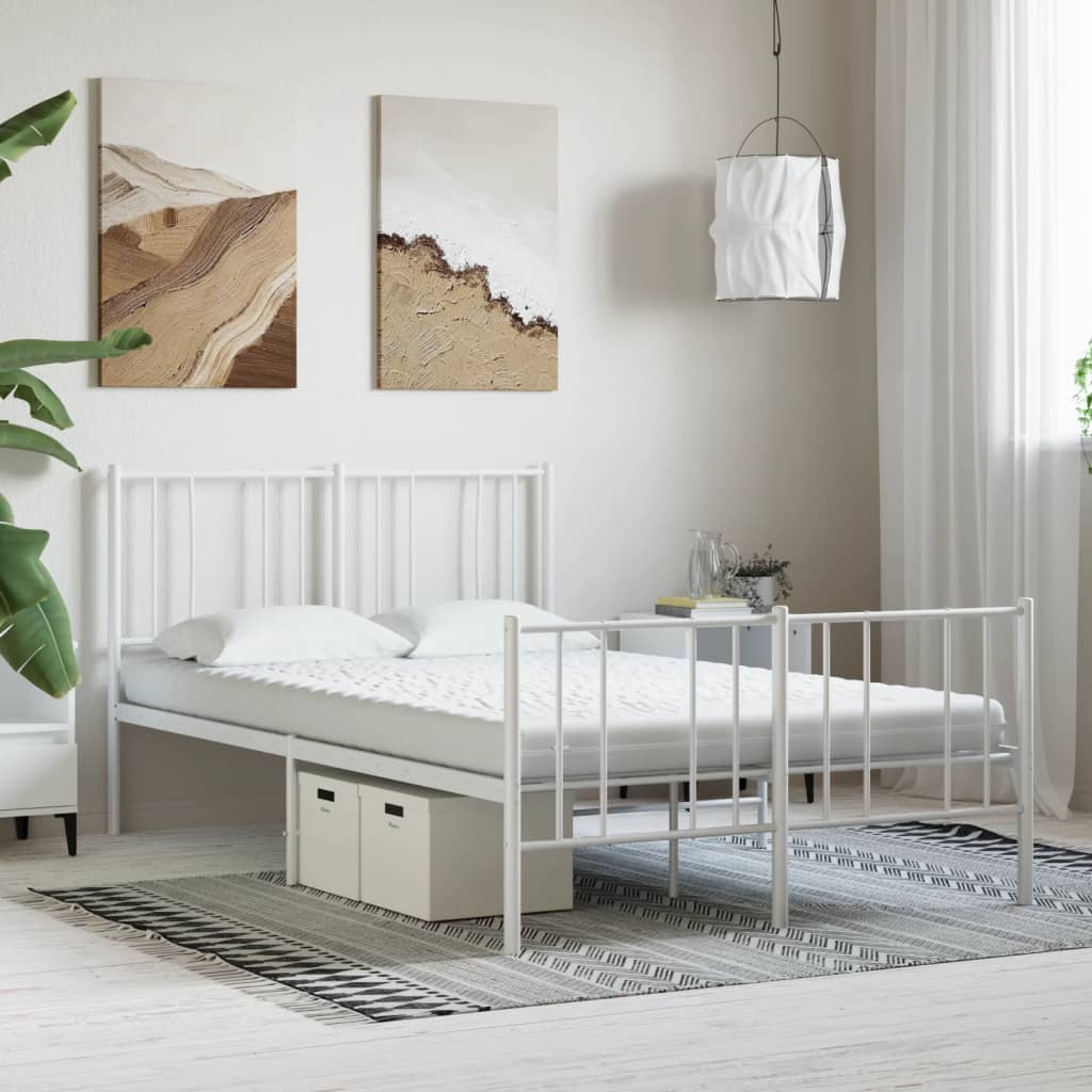 vidaXL Materac piankowy, biały 140x190 cm, 7-strefowy, twardość 20 ILD