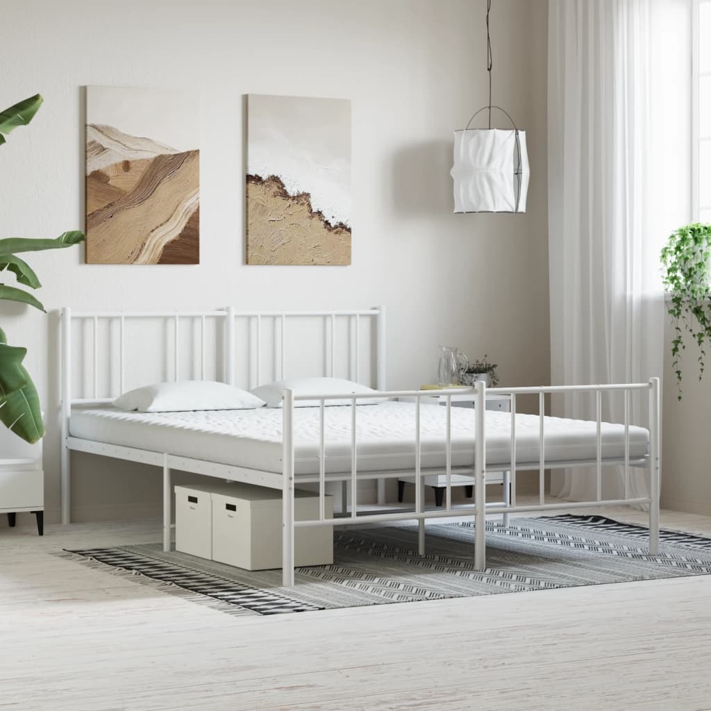 vidaXL Materac piankowy, biały 160x200 cm, 7-strefowy, twardość 20 ILD