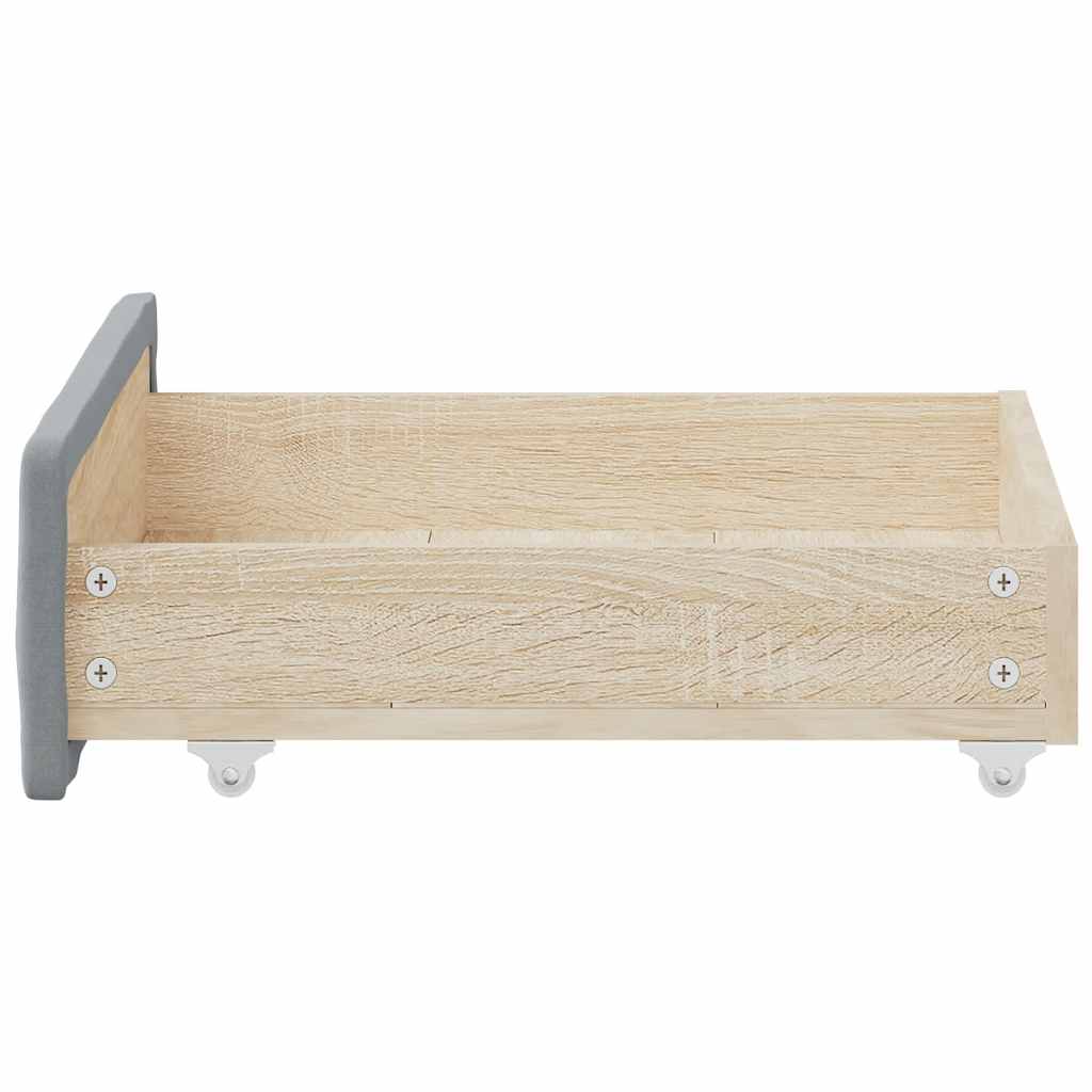 vidaXL Szuflady pod łóżko, 2 szt., jasnoszare