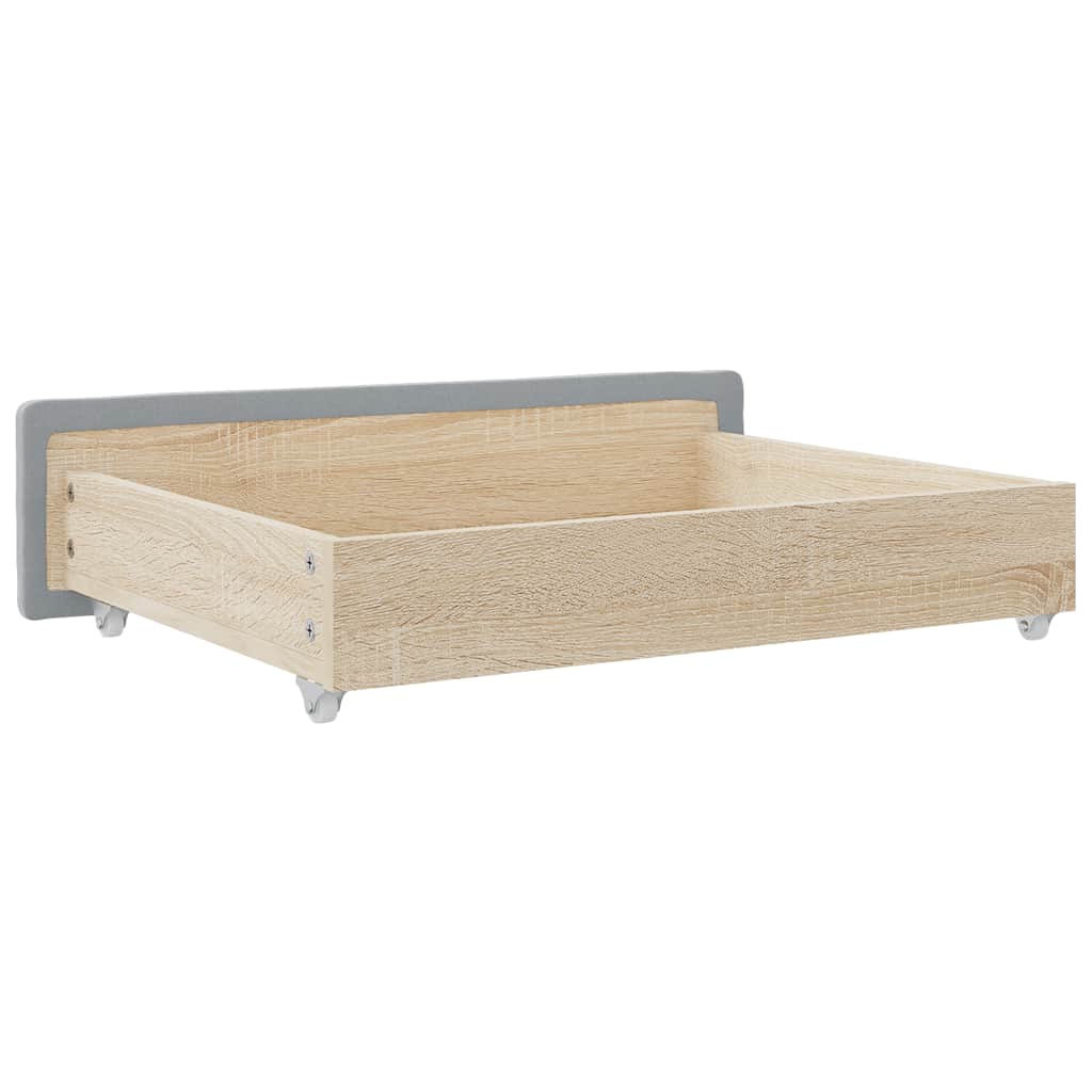 vidaXL Szuflady pod łóżko, 2 szt., jasnoszare