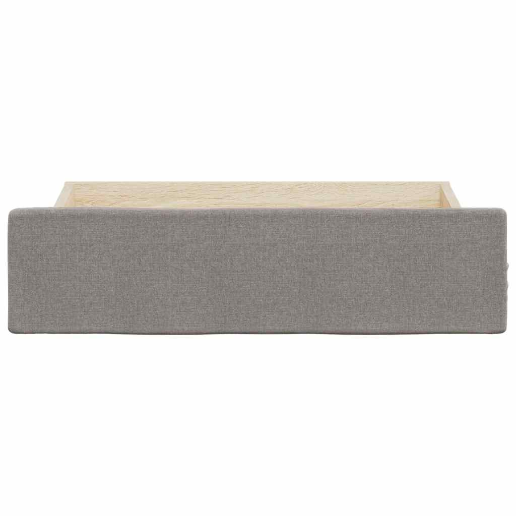 vidaXL Szuflady pod łóżko, 2 szt., kolor taupe