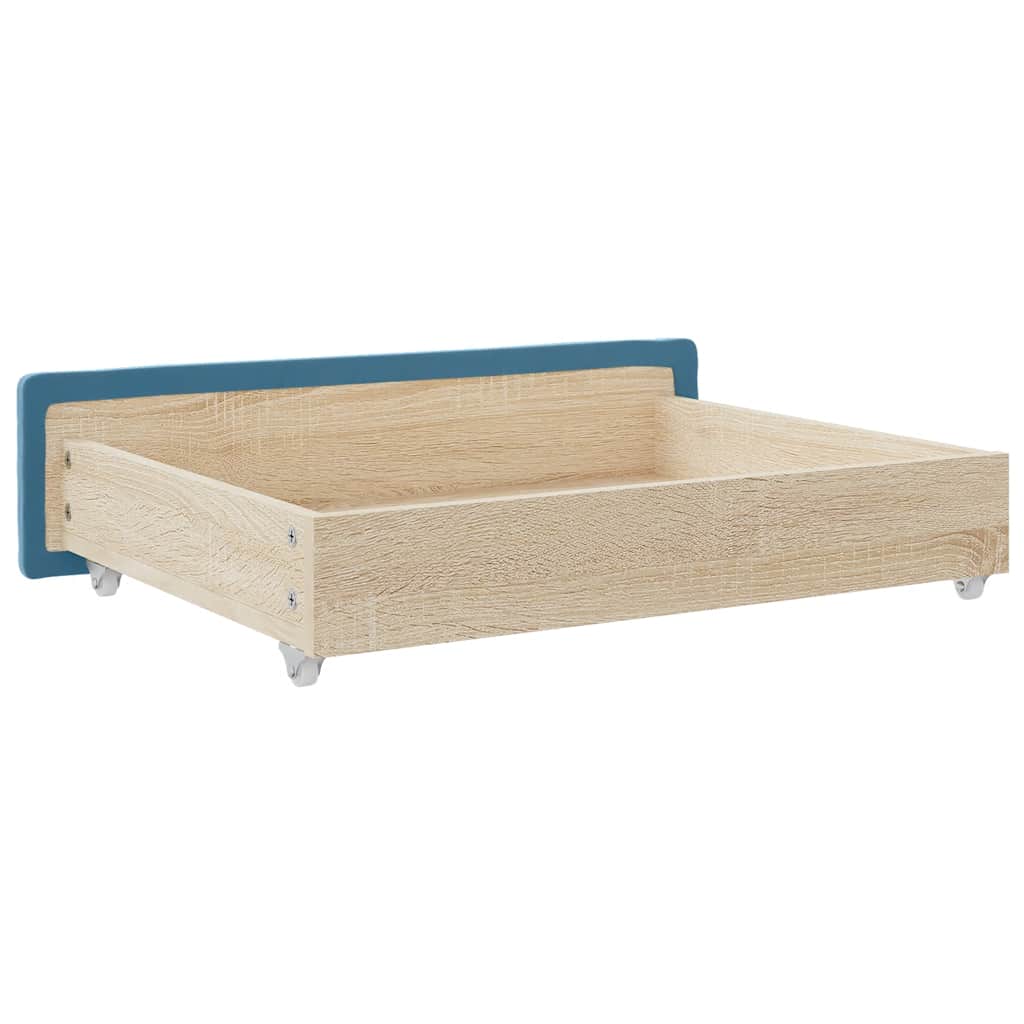 vidaXL Szuflady pod łóżko, 2 szt., niebieskie