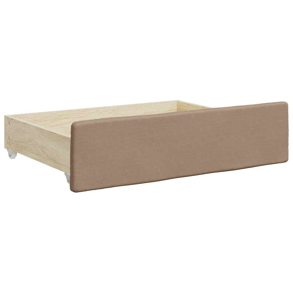 vidaXL Szuflady pod łóżko, 2 szt., cappuccino