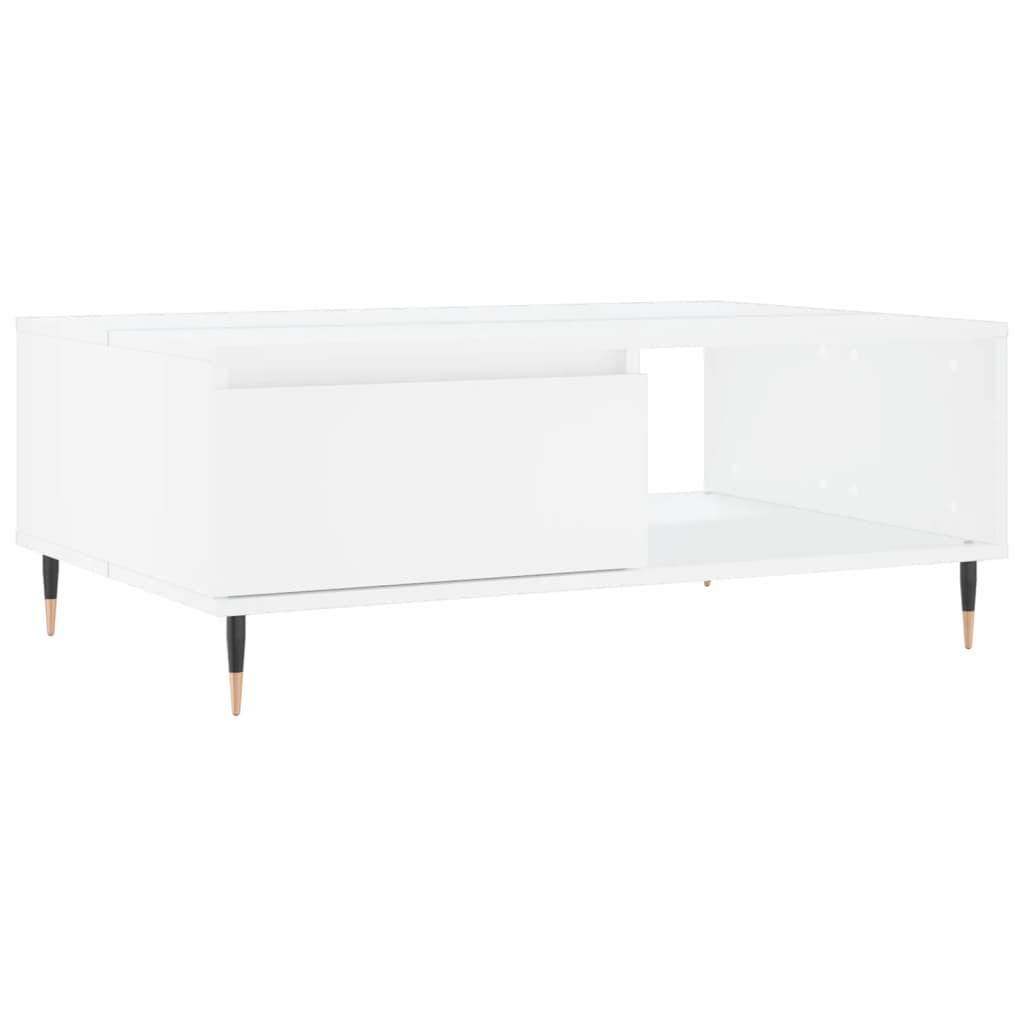 vidaXL Stolik kawowy, biały, 90x60x35 cm, materiał drewnopochodny