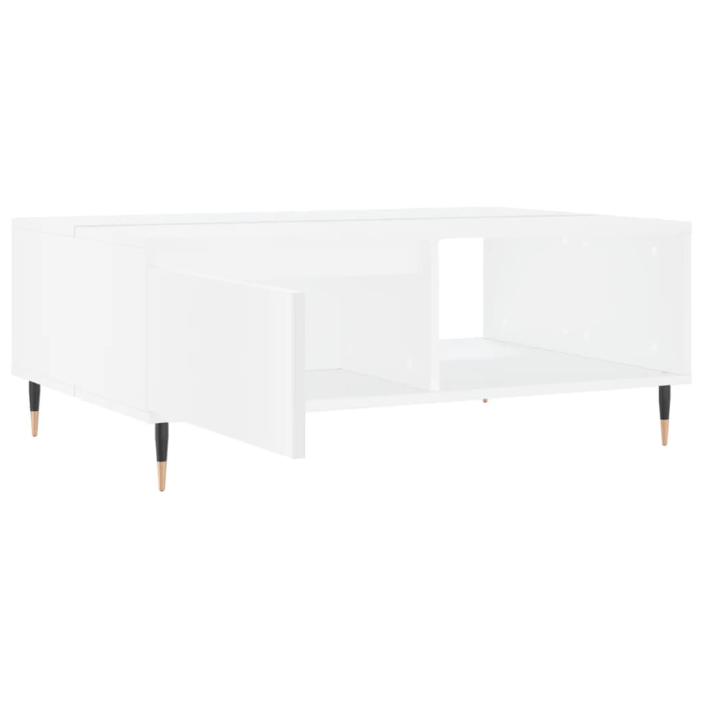 vidaXL Stolik kawowy, biały, 90x60x35 cm, materiał drewnopochodny