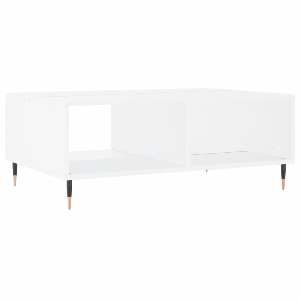 vidaXL Stolik kawowy, biały, 90x60x35 cm, materiał drewnopochodny