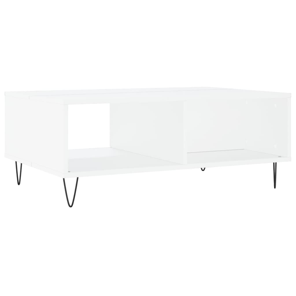 vidaXL Stolik kawowy, biały, 90x60x35 cm, materiał drewnopochodny