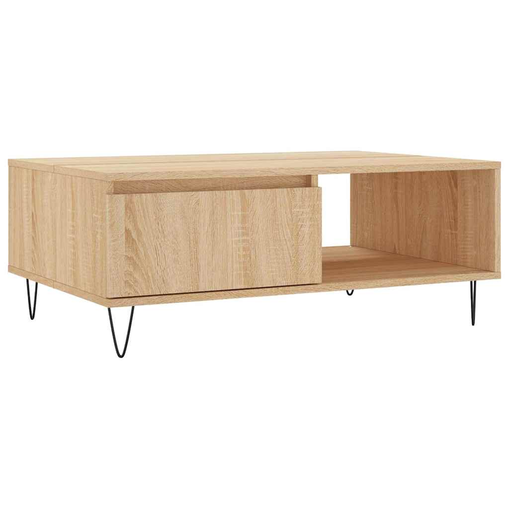 vidaXL Stolik kawowy, dąb sonoma, 90x60x35 cm, materiał drewnopochodny