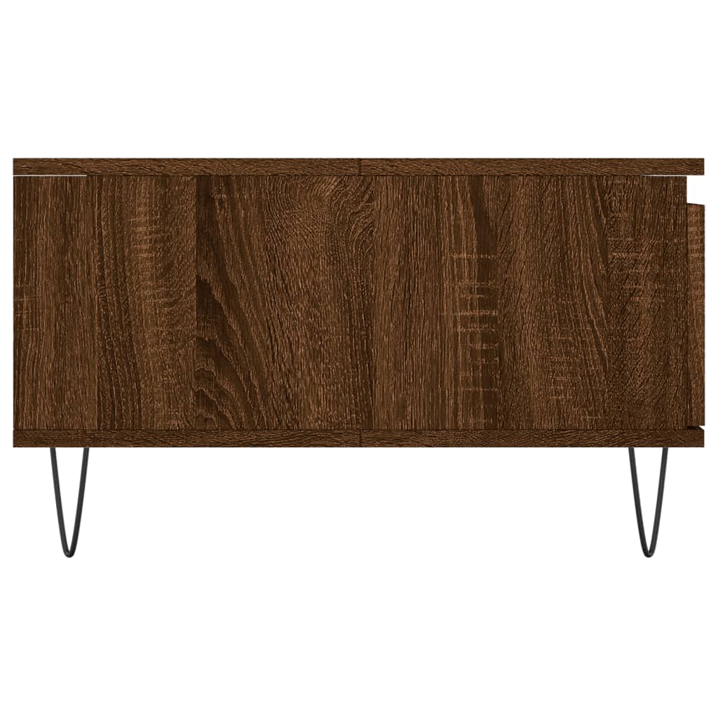vidaXL Stolik kawowy, brązowy dąb, 90x60x35cm, materiał drewnopochodny