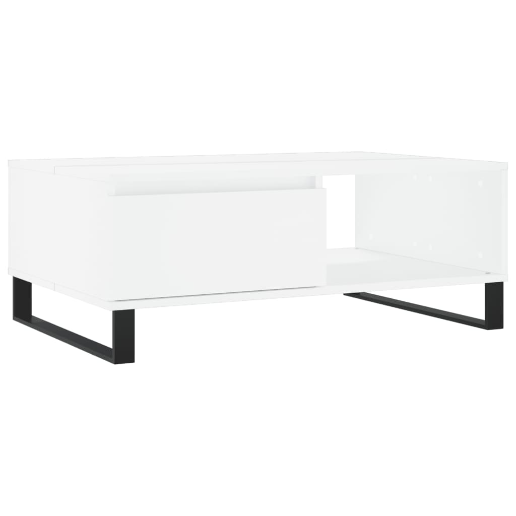 vidaXL Stolik kawowy, biały, 90x60x35 cm, materiał drewnopochodny