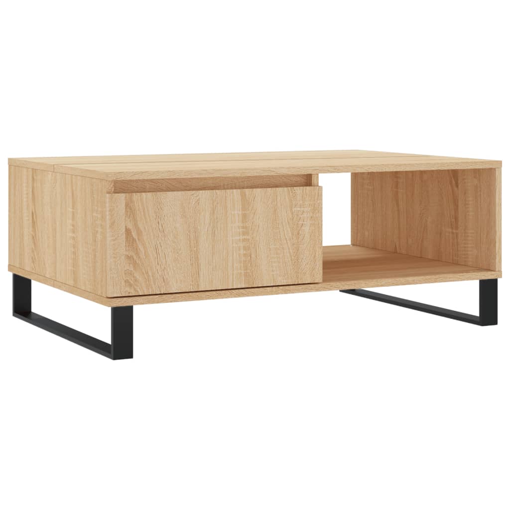 vidaXL Stolik kawowy, dąb sonoma, 90x60x35 cm, materiał drewnopochodny