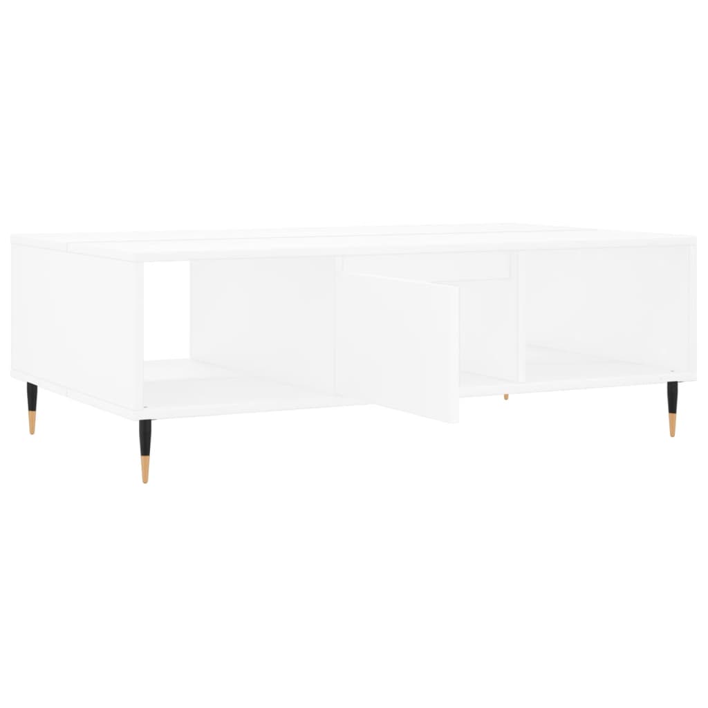 vidaXL Stolik kawowy, biały, 104x60x35 cm, materiał drewnopochodny