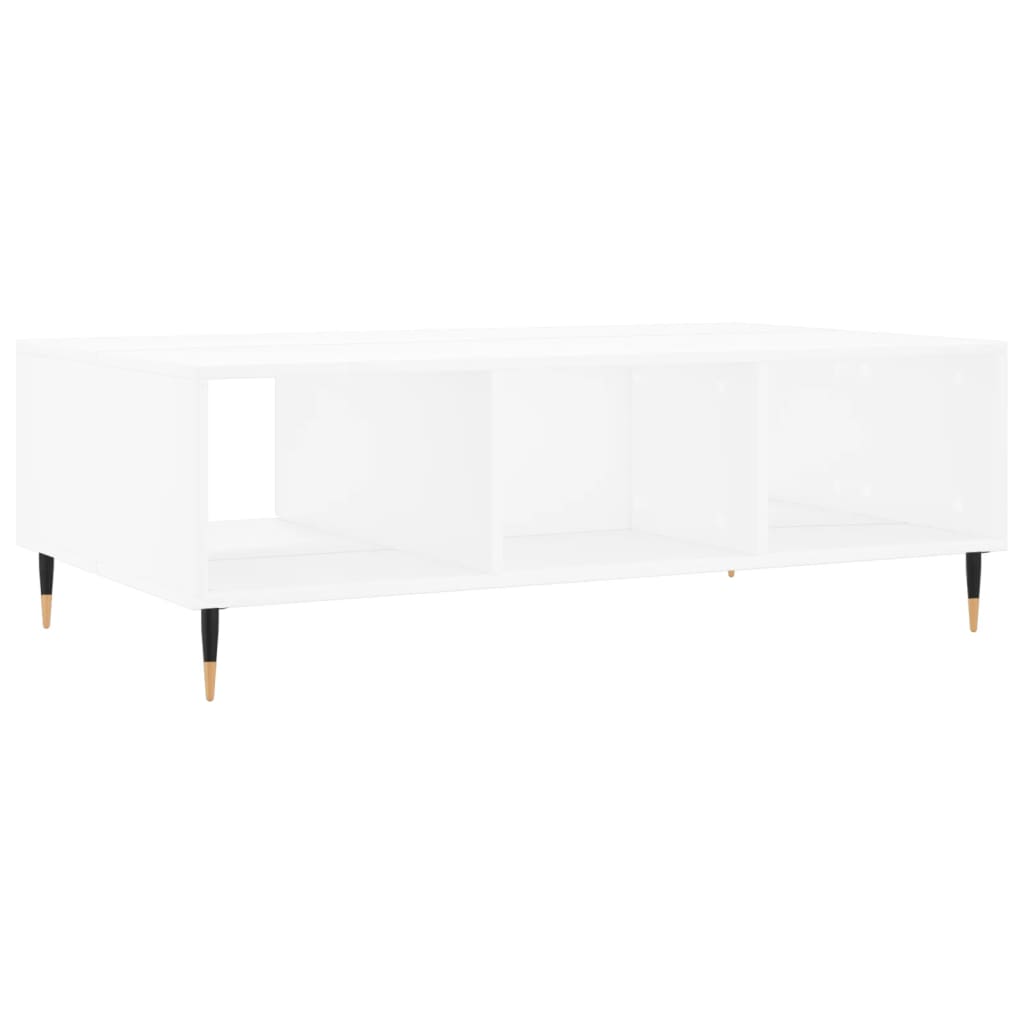 vidaXL Stolik kawowy, biały, 104x60x35 cm, materiał drewnopochodny
