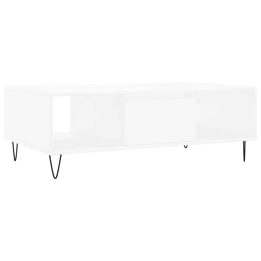 vidaXL Stolik kawowy, biały, 104x60x35 cm, materiał drewnopochodny