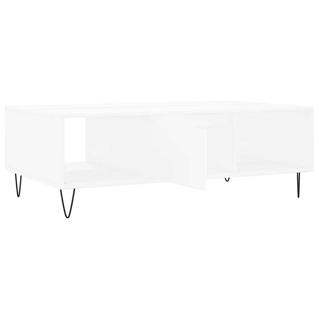 vidaXL Stolik kawowy, biały, 104x60x35 cm, materiał drewnopochodny