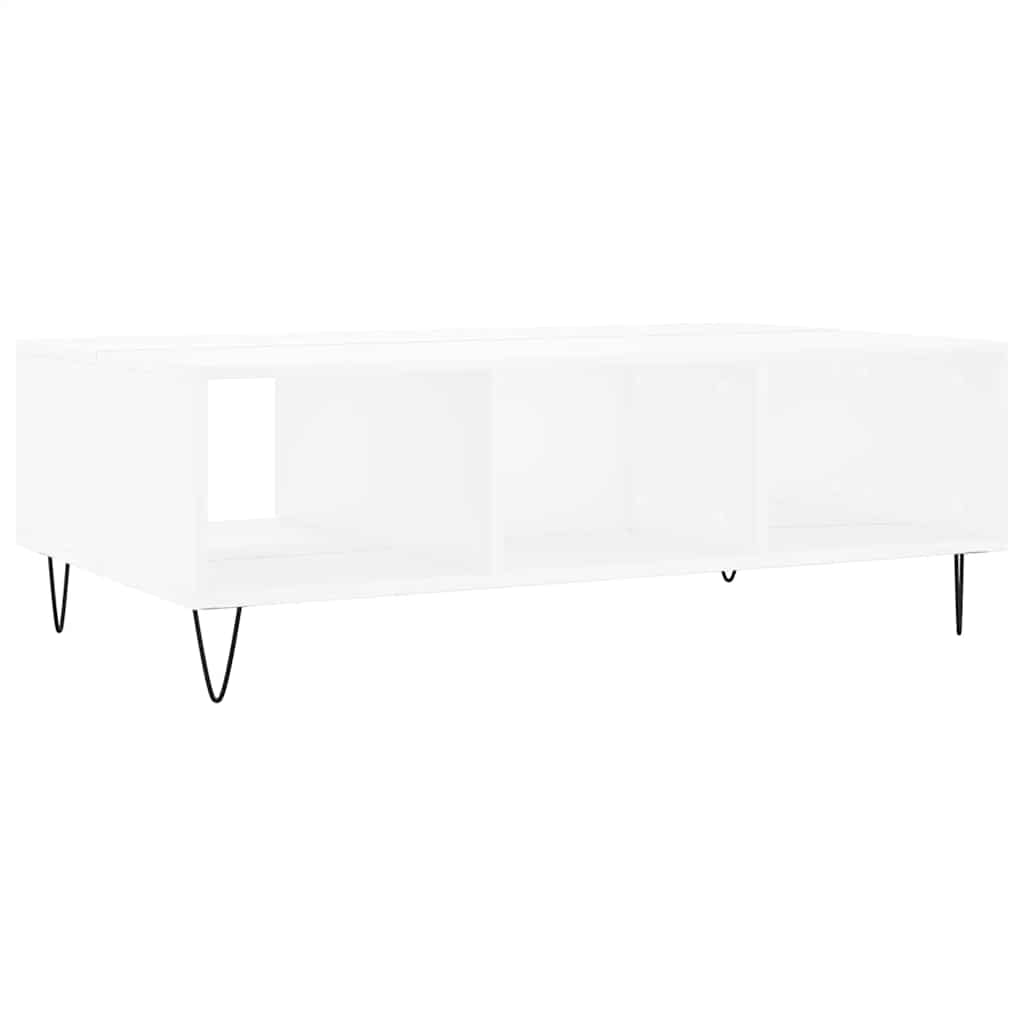 vidaXL Stolik kawowy, biały, 104x60x35 cm, materiał drewnopochodny