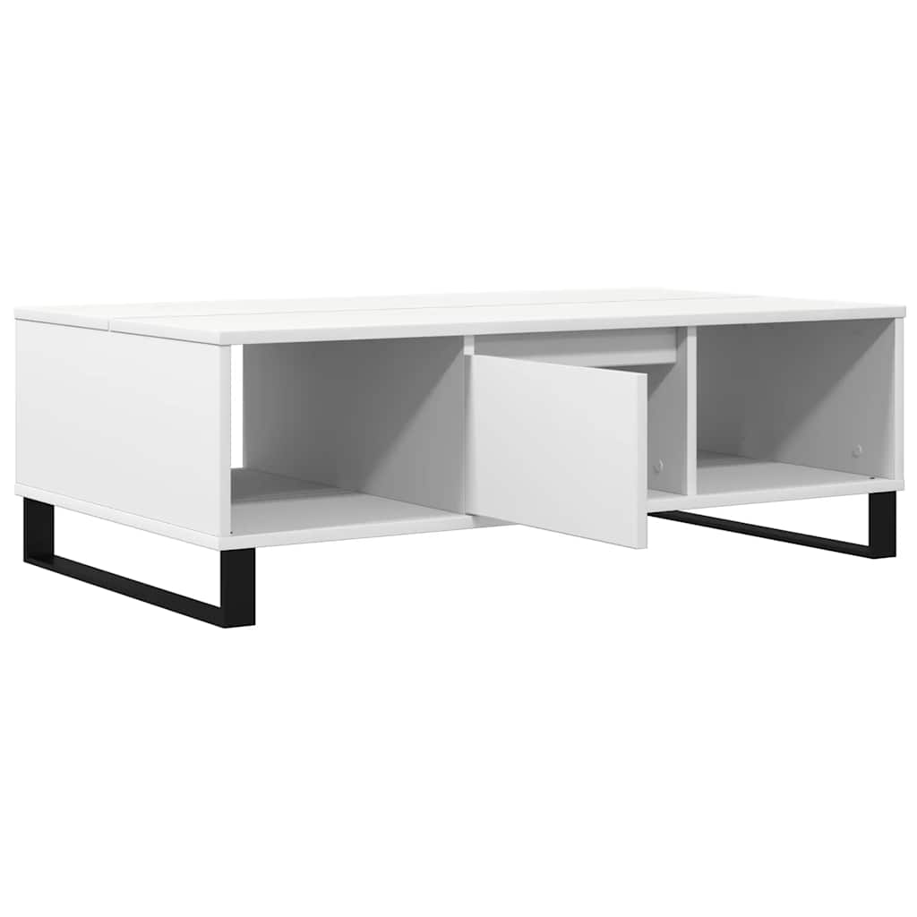 vidaXL Stolik kawowy, biały, 104x60x35 cm, materiał drewnopochodny