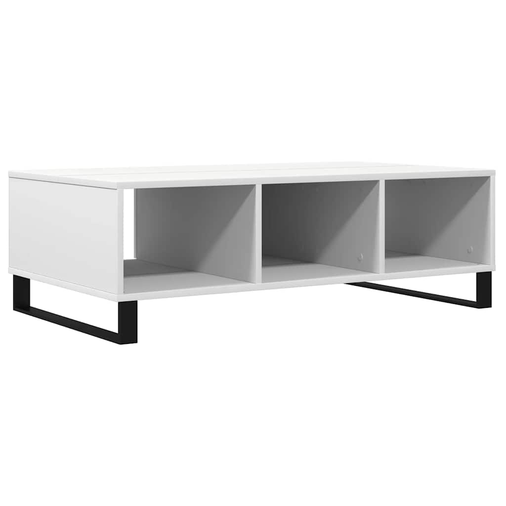 vidaXL Stolik kawowy, biały, 104x60x35 cm, materiał drewnopochodny