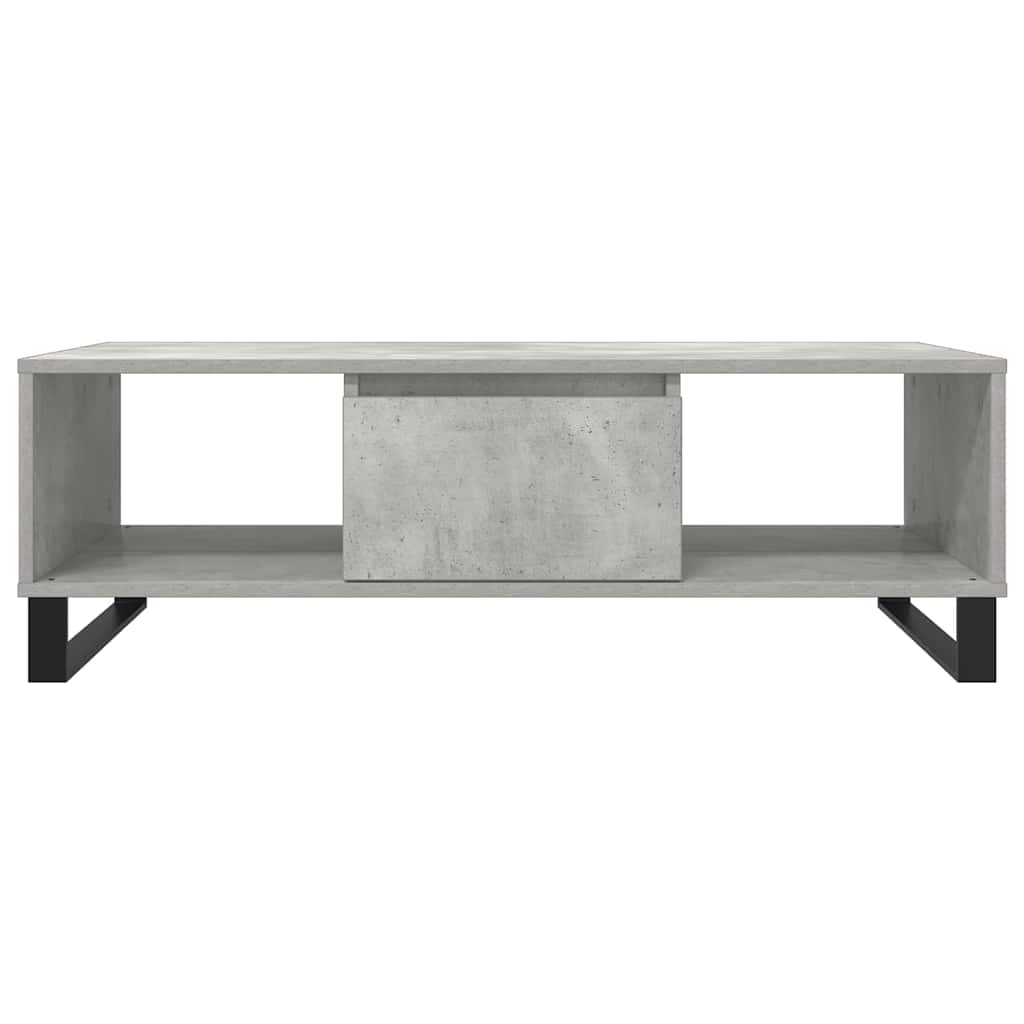 vidaXL Stolik kawowy, szarość betonu, 104x60x35 cm
