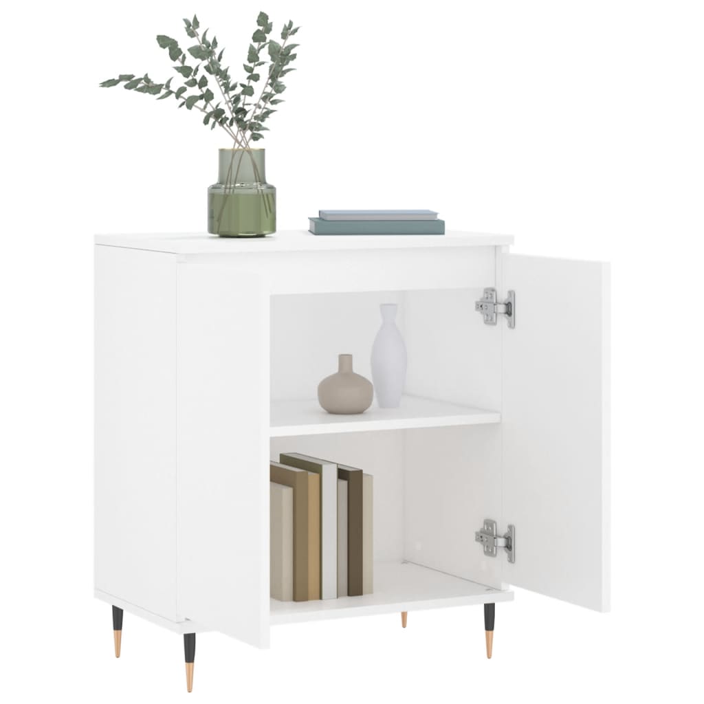 vidaXL Komoda, biała, 60x35x70 cm, materiał drewnopochodny